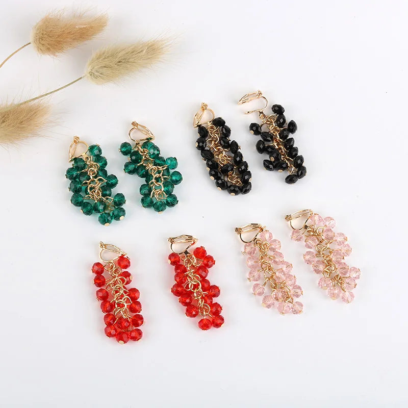 Women’s Luxury Grape Cluster Earrings 