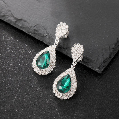 Elegant Crystal Water Drop Earrings