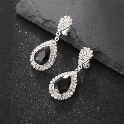 Elegant Crystal Water Drop Earrings