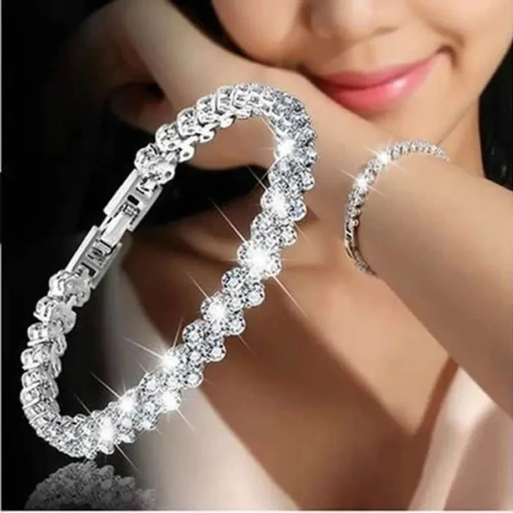 Luxury Elegant Rhinestone Chain Bracelet