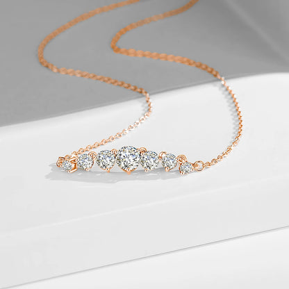 Luxury 7 Stone Moissanite Necklace