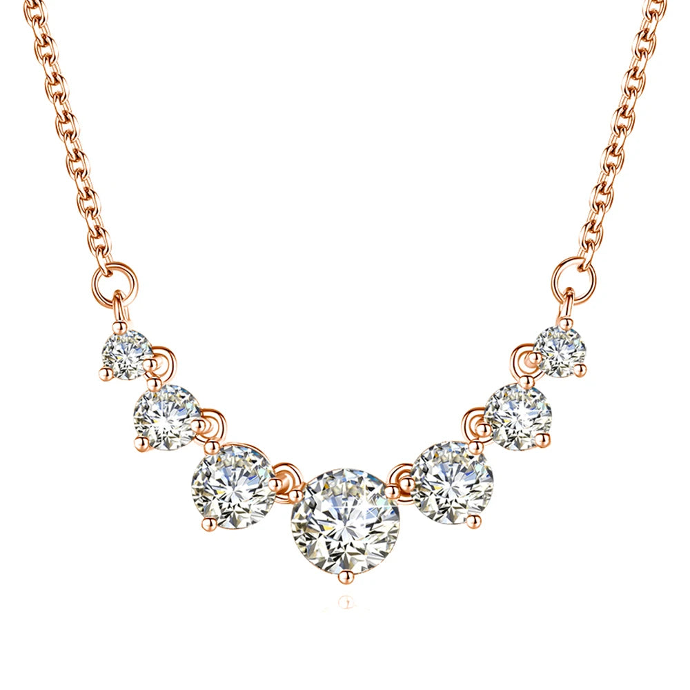 Luxury 7 Stone Moissanite Necklace