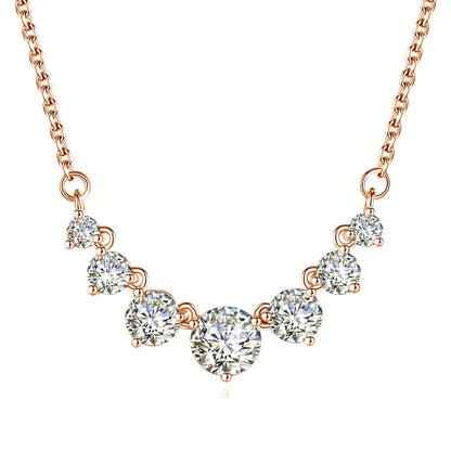 Luxury 7 Stone Moissanite Necklace