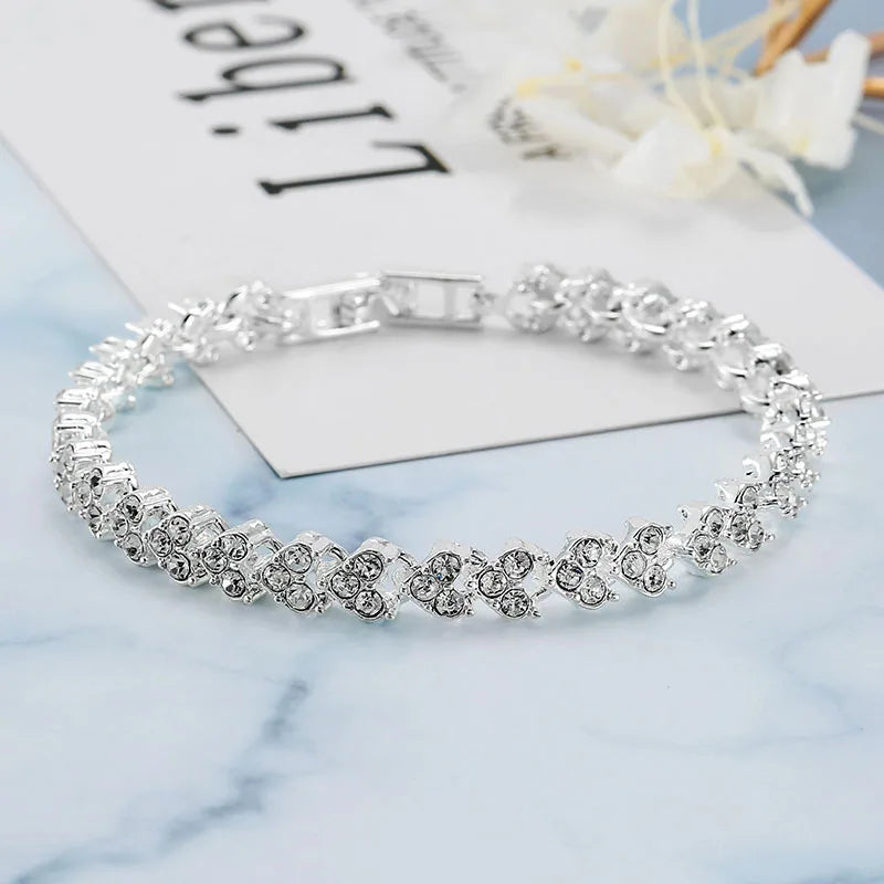 Luxury Elegant Rhinestone Chain Bracelet