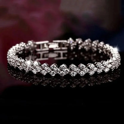Luxury Elegant Rhinestone Chain Bracelet