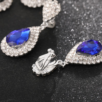 Elegant Crystal Water Drop Earrings