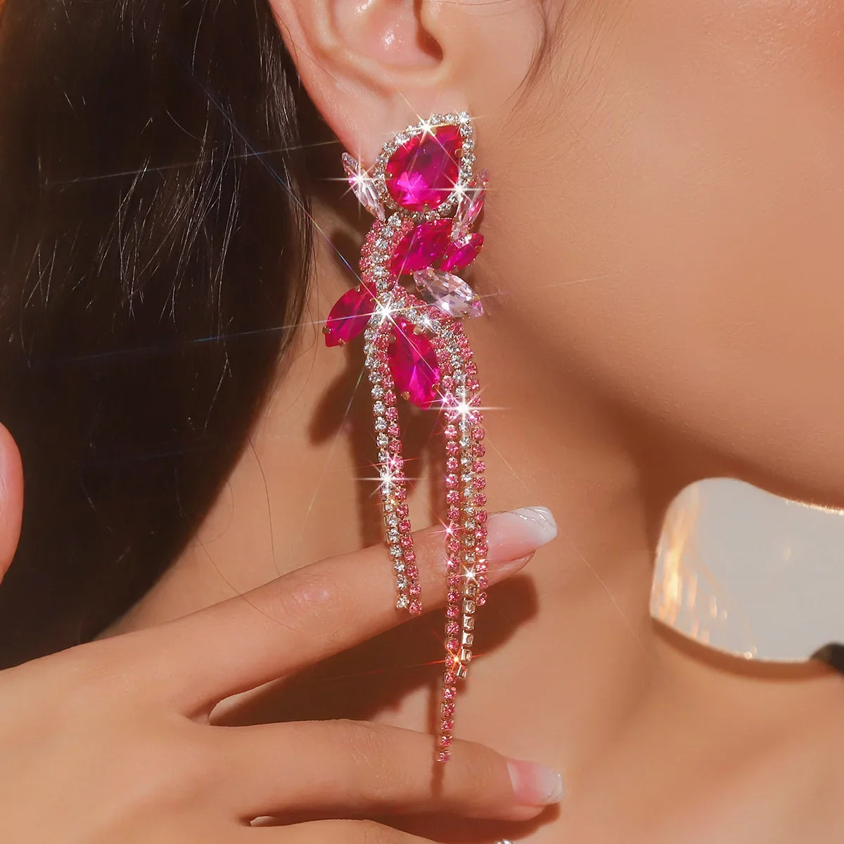 Women’s Luxury Sparkling Crystal Earrings