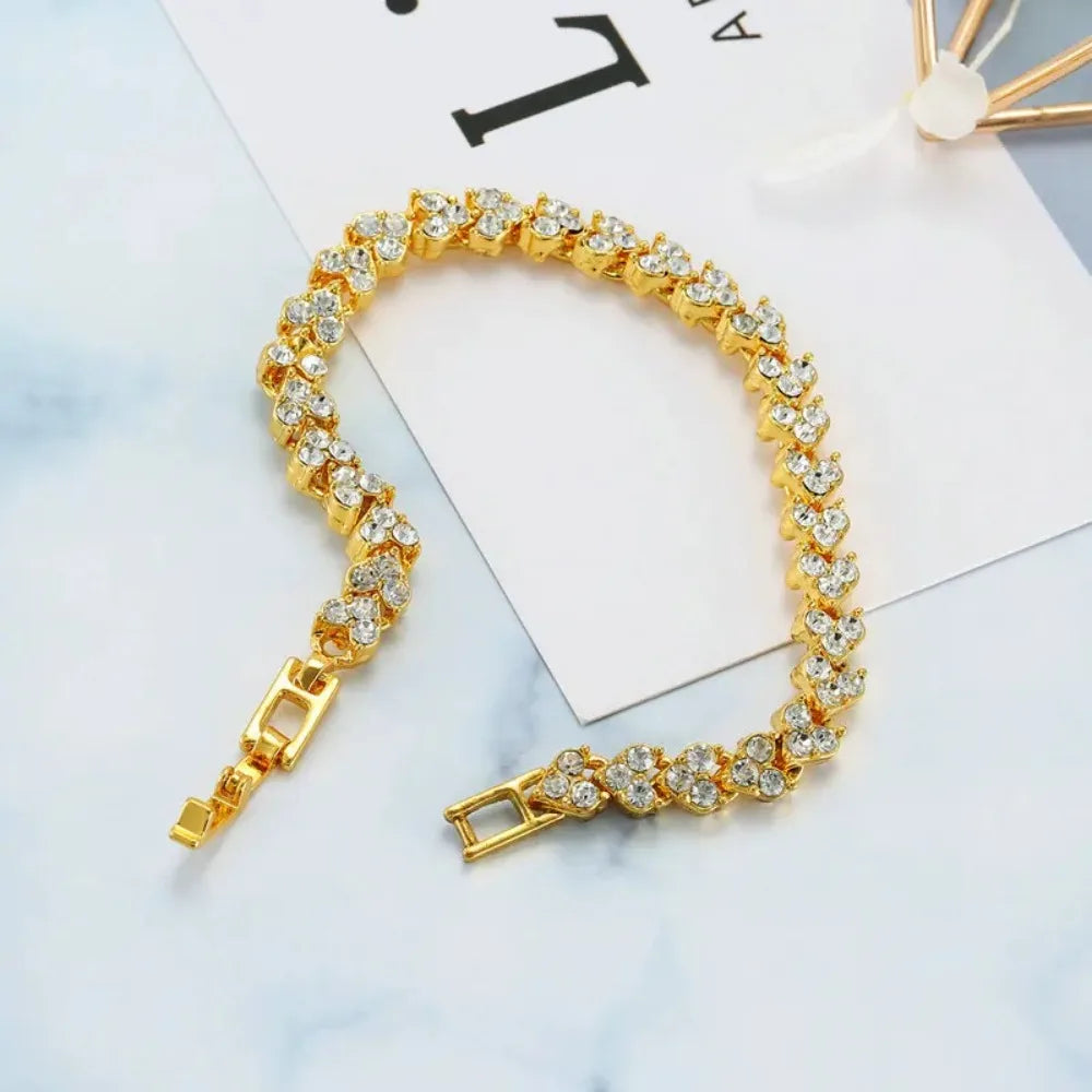 Luxury Elegant Rhinestone Chain Bracelet