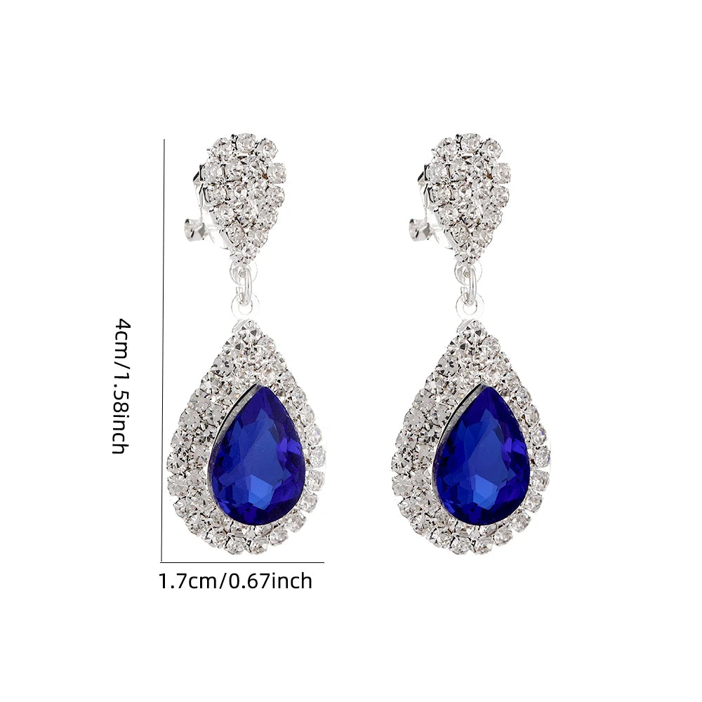 Elegant Crystal Water Drop Earrings